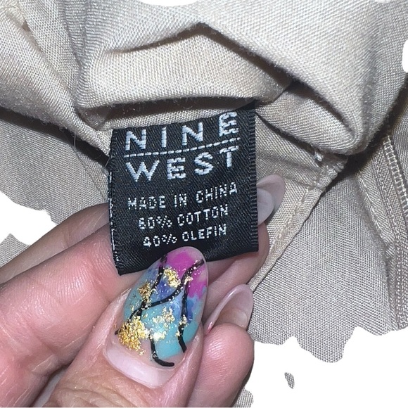 Nine West Vintage Crochet Knit Beach Chevron Wooden Top Handle Hobo Bag - Picture 10 of 14